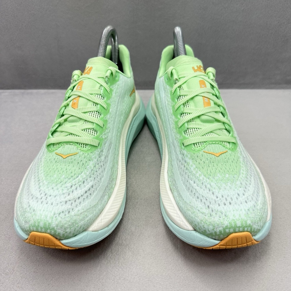 Hoka One One Mach X Womens Size 7 (B) Shoes Lime Glow Athletic Running Sneakers - Picture 2 of 9
